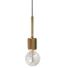 Dainolite Canada - One Light Pendant - Roswell - Aged Brass- Union Lighting Luminaires Decor
