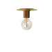 Dainolite Canada - One Light Flush Mount - Roswell - Aged Brass- Union Lighting Luminaires Decor