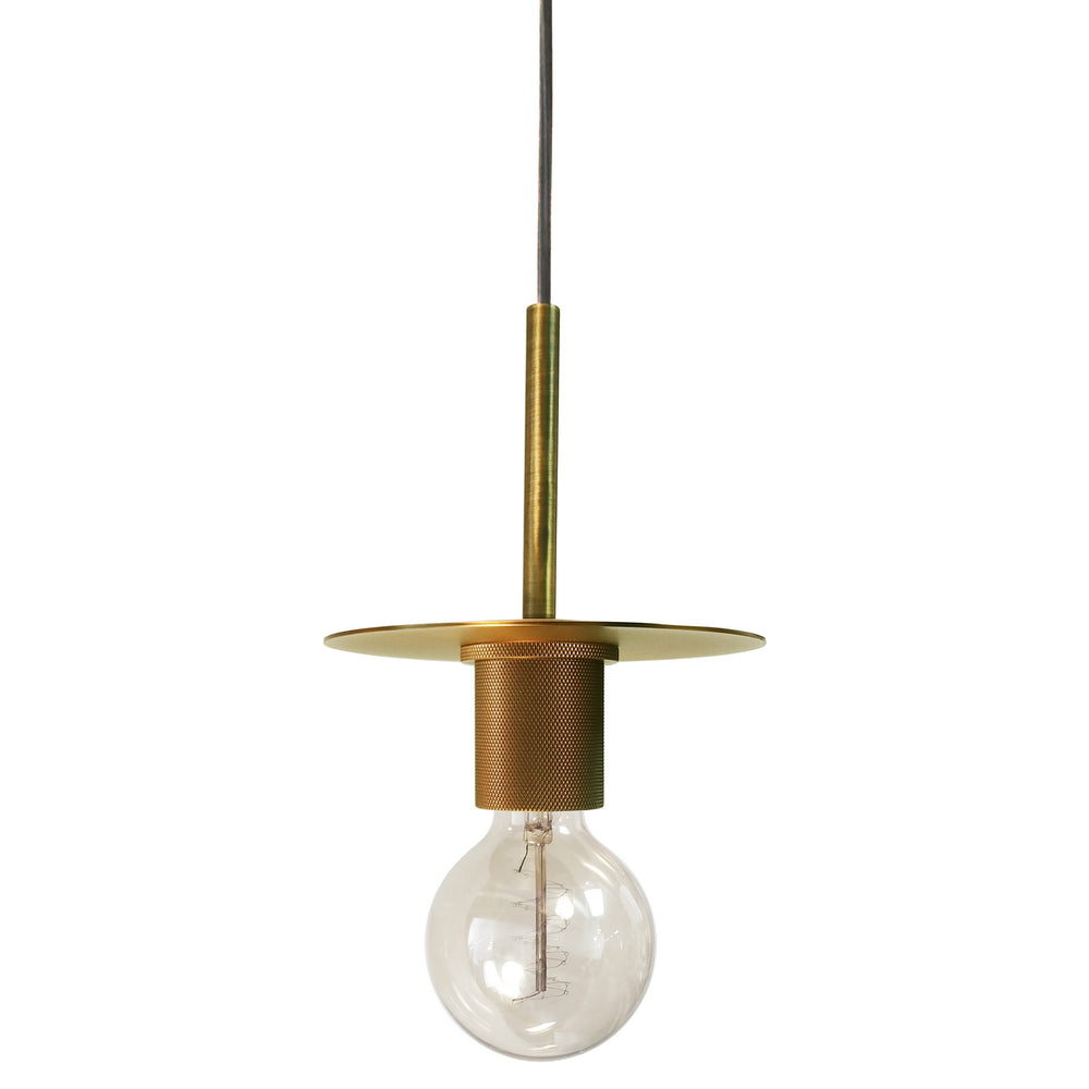 Dainolite Canada - One Light Pendant - Roswell - Aged Brass- Union Lighting Luminaires Decor