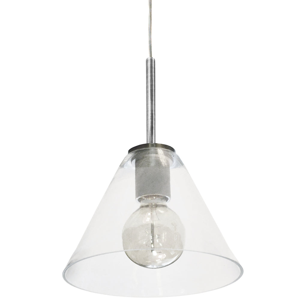 Dainolite Canada - One Light Pendant - Roswell - Satin Chrome- Union Lighting Luminaires Decor