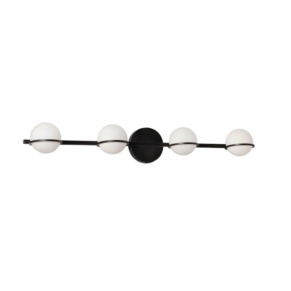 Dainolite Canada - Four Light Vanity Fixture - Sofia - Black- Union Lighting Luminaires Decor
