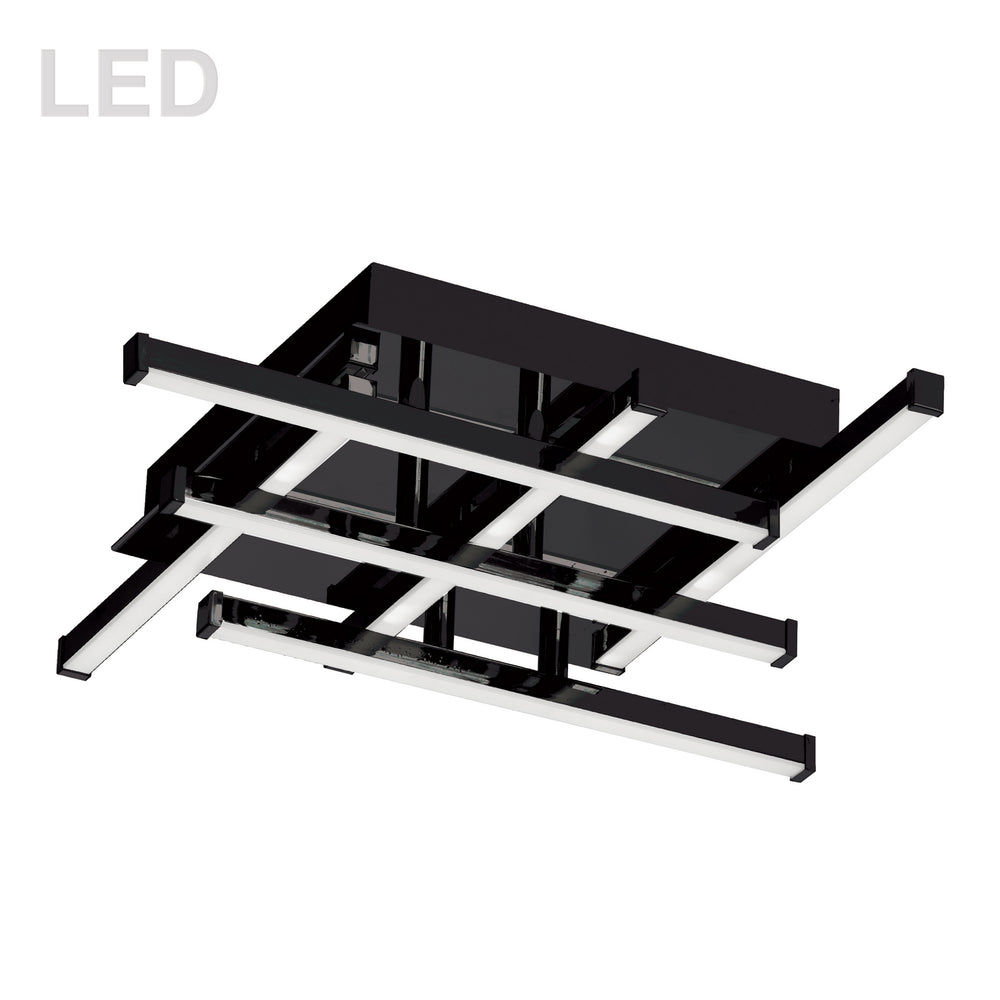 Dainolite Canada - LED Flush Mount - Summit - Black- Union Lighting Luminaires Decor