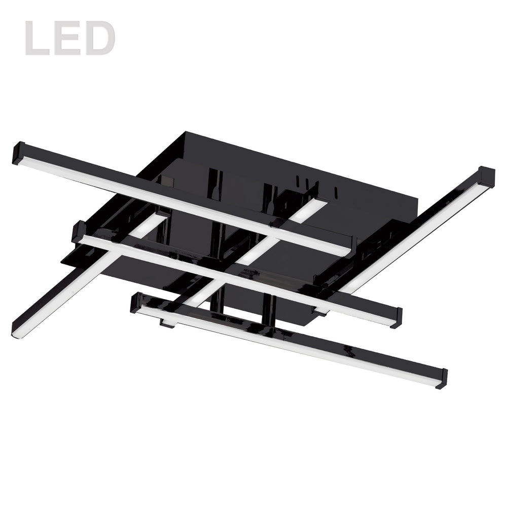 Dainolite Canada - LED Flush Mount - Summit - Black- Union Lighting Luminaires Decor