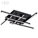 Dainolite Canada - LED Flush Mount - Summit - Black- Union Lighting Luminaires Decor