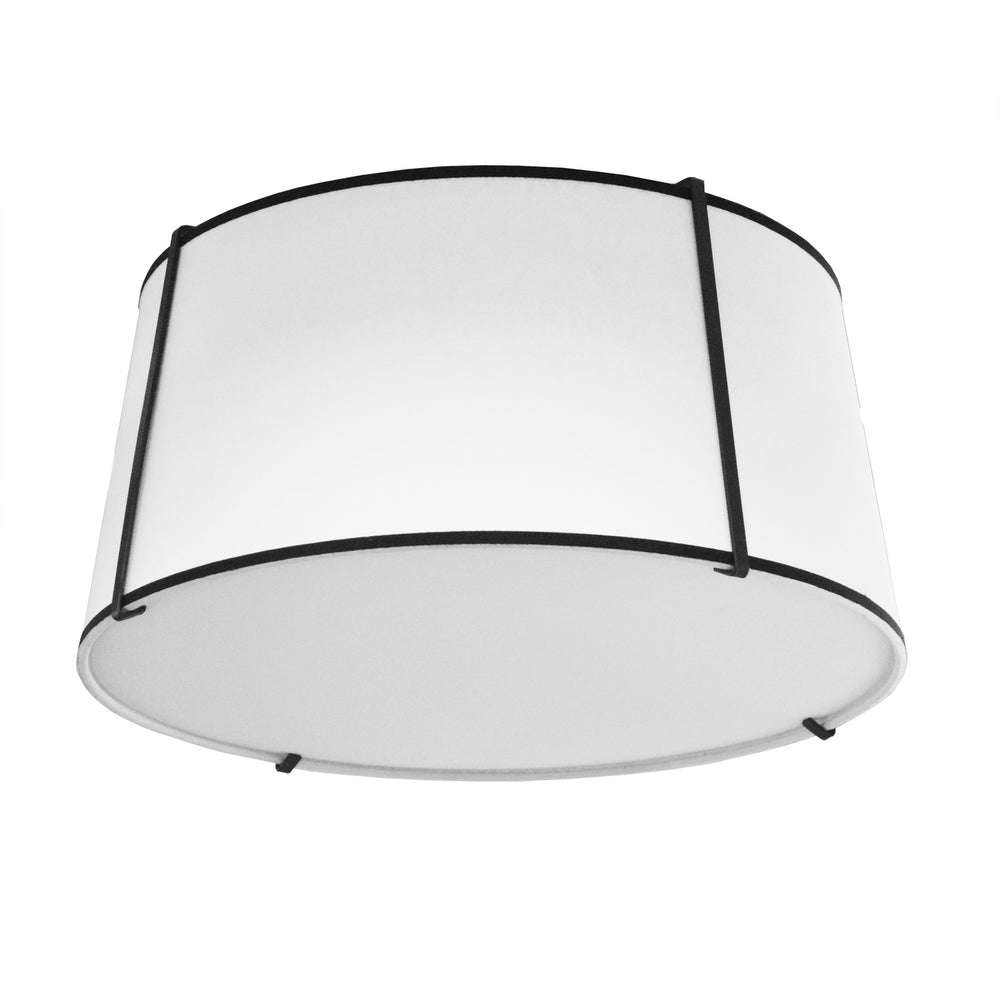 Dainolite Canada - Three Light Flush Mount - Trapezoid - White- Union Lighting Luminaires Decor