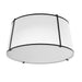 Dainolite Canada - Three Light Flush Mount - Trapezoid - White- Union Lighting Luminaires Decor