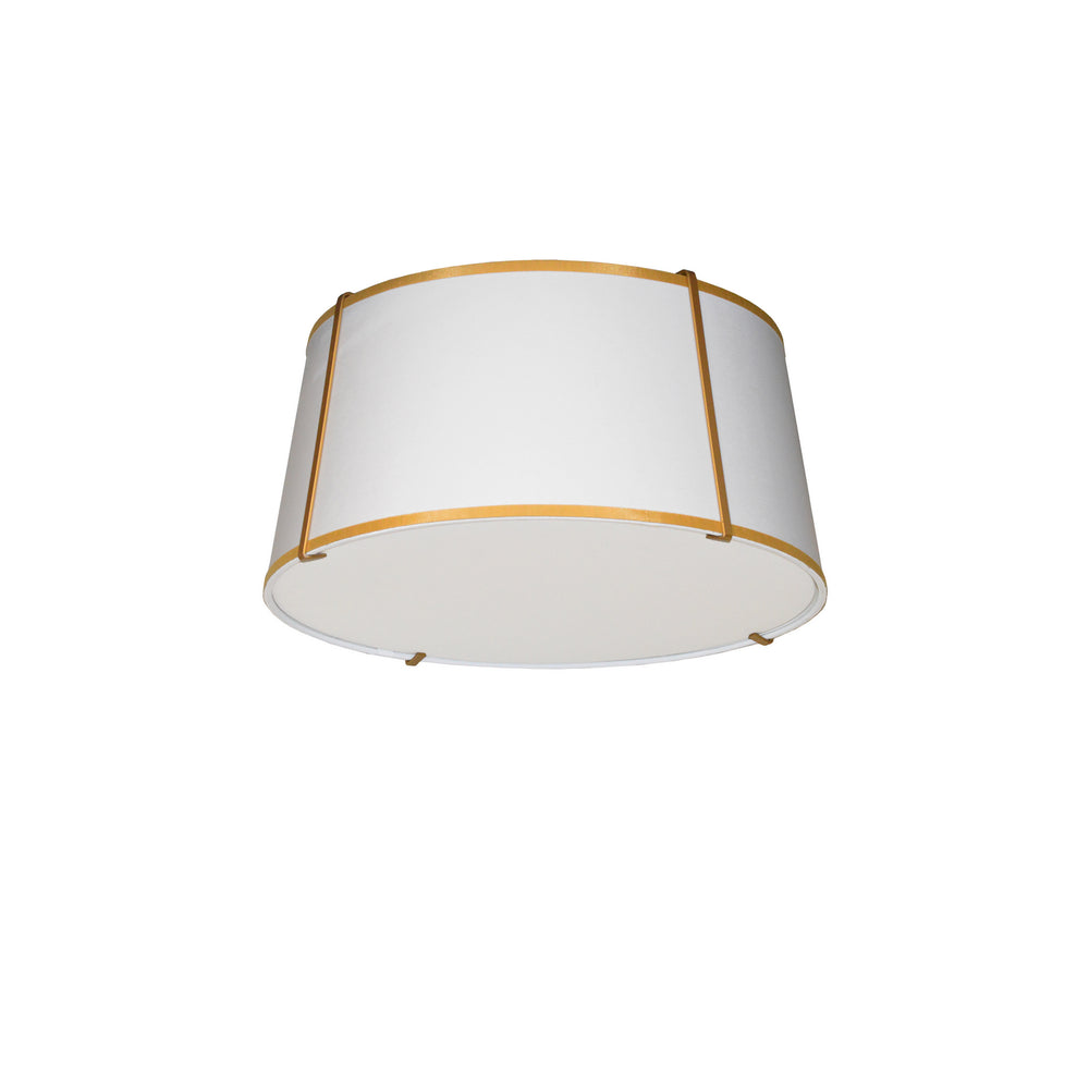 Dainolite Canada - Three Light Flush Mount - Trapezoid - White- Union Lighting Luminaires Decor