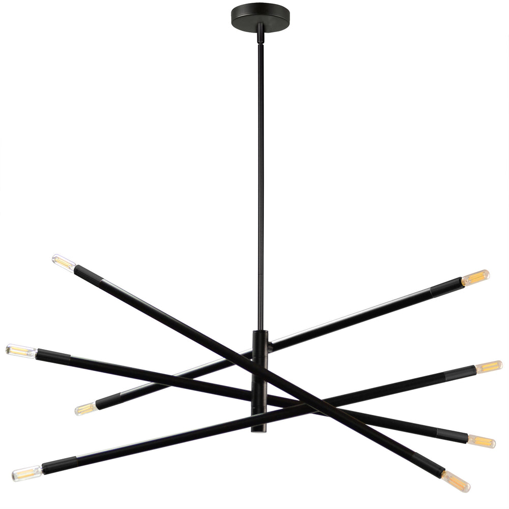 Dainolite Canada - Eight Light Pendant - Wand - Black- Union Lighting Luminaires Decor
