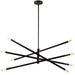 Dainolite Canada - Eight Light Pendant - Wand - Black- Union Lighting Luminaires Decor