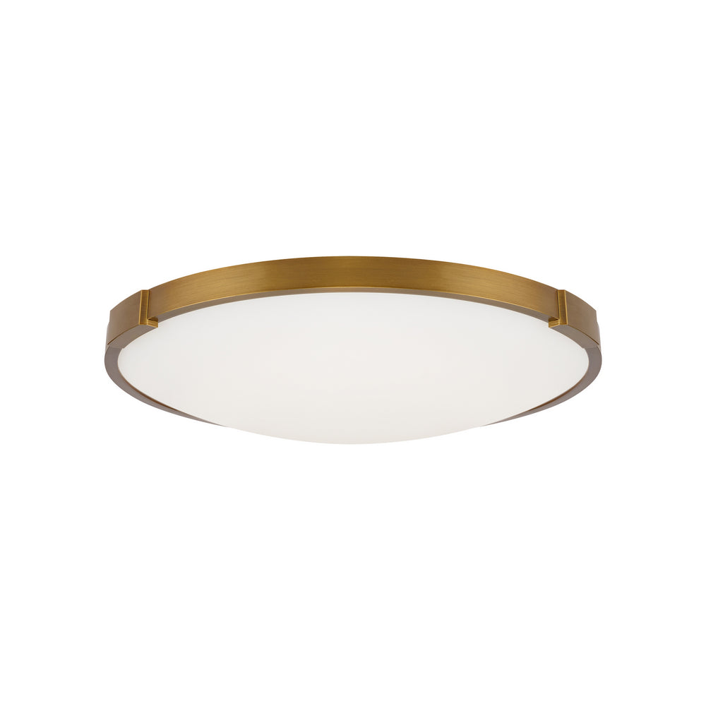 Visual Comfort Modern - LED Flush Mount - Lance - Aged Brass- Union Lighting Luminaires Decor