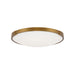 Visual Comfort Modern - LED Flush Mount - Lance - Aged Brass- Union Lighting Luminaires Decor
