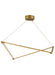 Visual Comfort Modern - LED Linear Suspension - Balto - Satin Gold- Union Lighting Luminaires Decor