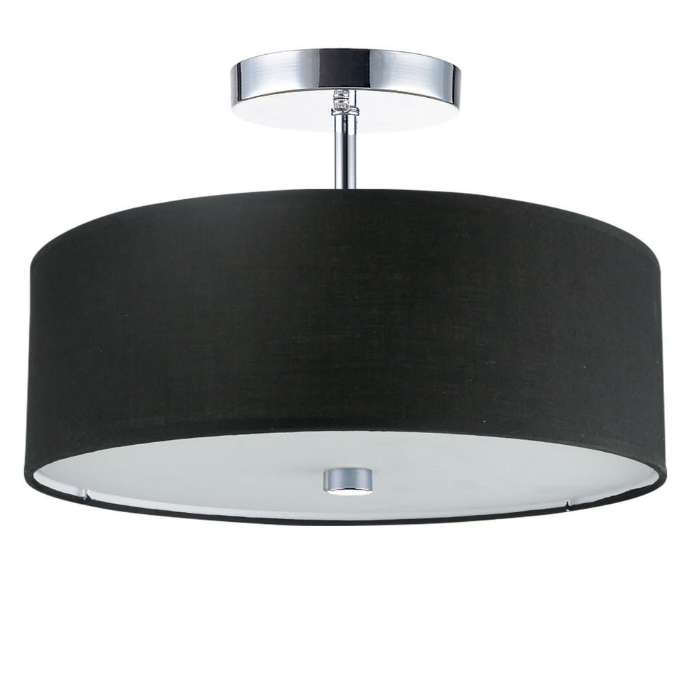 Dainolite Canada - Three Light Semi-Flush Mount - Everly - Black- Union Lighting Luminaires Decor