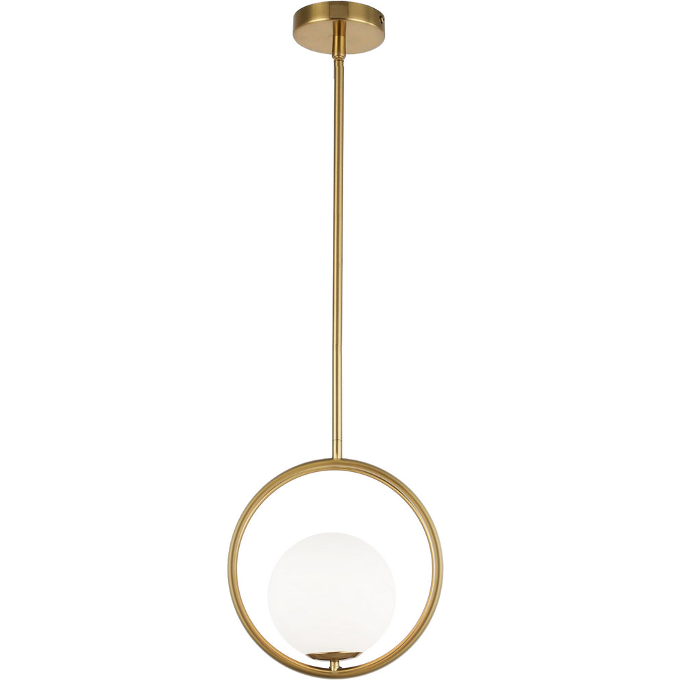 Dainolite Canada - One Light Pendant - Adrienna - Aged Brass- Union Lighting Luminaires Decor