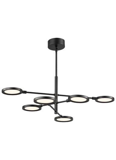 Visual Comfort Modern - LED Chandelier - Spectica - Matte Black- Union Lighting Luminaires Decor