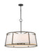 Z-Lite Canada - Eight Light Chandelier - Lenyx Pendant - Iron Ore- Union Lighting Luminaires Decor