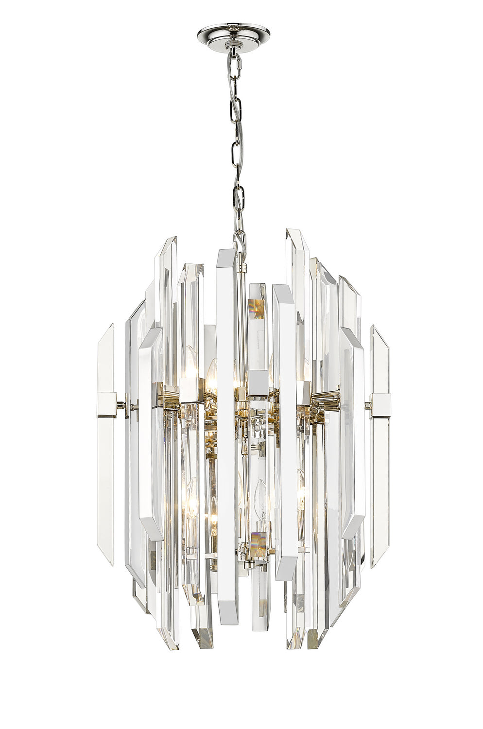 Z-Lite Canada - Nine Light Chandelier - Bova - Polished Nickel- Union Lighting Luminaires Decor
