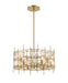 Z-Lite Canada - Six Light Chandelier - Garroway - Aged Brass- Union Lighting Luminaires Decor