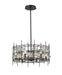 Z-Lite Canada - Six Light Chandelier - Garroway - Matte Black- Union Lighting Luminaires Decor