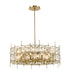 Z-Lite Canada - Nine Light Chandelier - Garroway - Aged Brass- Union Lighting Luminaires Decor