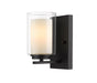 Z-Lite Canada - One Light Wall Sconce - Willow - Matte Black- Union Lighting Luminaires Decor