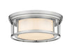 Z-Lite Canada - Three Light Flush Mount - Willow - Brushed Nickel- Union Lighting Luminaires Decor