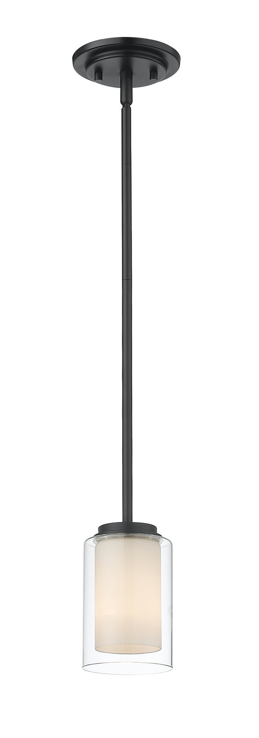 Z-Lite Canada - One Light Pendant - Willow - Matte Black- Union Lighting Luminaires Decor