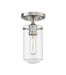Z-Lite Canada - One Light Flush Mount - Delaney - Brushed Nickel- Union Lighting Luminaires Decor