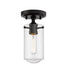 Z-Lite Canada - One Light Flush Mount - Delaney - Matte Black- Union Lighting Luminaires Decor