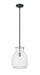 Z-Lite Canada - One Light Pendant - Bella - Matte Black + Brushed Nickel- Union Lighting Luminaires Decor