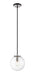 Z-Lite Canada - One Light Pendant - Parsons - Matte Black + Brushed Nickel- Union Lighting Luminaires Decor