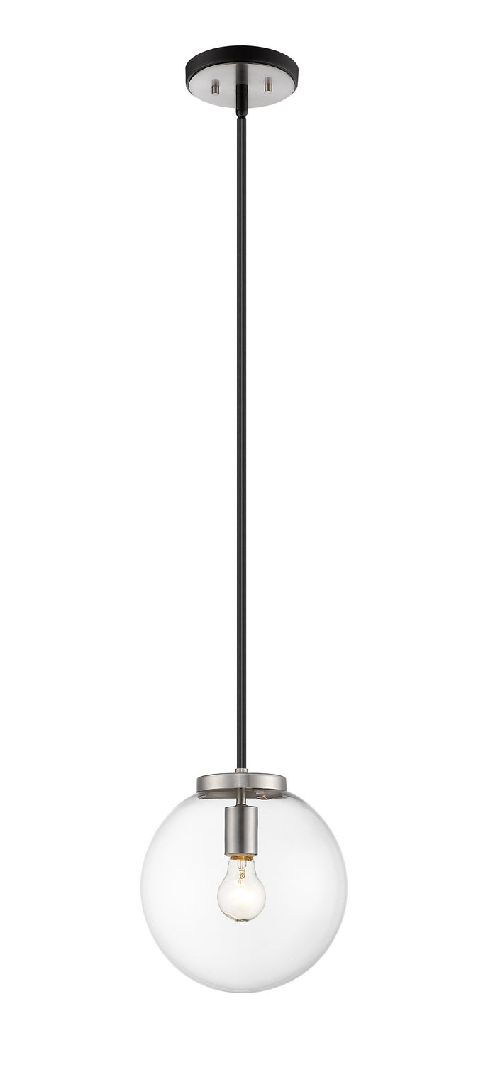 Z-Lite Canada - One Light Pendant - Parsons - Matte Black + Brushed Nickel- Union Lighting Luminaires Decor