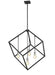 Z-Lite Canada - Four Light Chandelier - Vertical - Matte Black + Brushed Nickel- Union Lighting Luminaires Decor