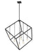 Z-Lite Canada - Seven Light Chandelier - Vertical - Matte Black + Brushed Nickel- Union Lighting Luminaires Decor