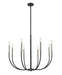 Z-Lite Canada - Eight Light Chandelier - Haylie - Matte Black / Brushed Nickel- Union Lighting Luminaires Decor