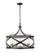 Z-Lite Canada - Six Light Chandelier - Malcalester - Matte Black / Brushed Nickel- Union Lighting Luminaires Decor