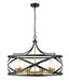 Z-Lite Canada - Eight Light Chandelier - Malcalester - Matte Black / Olde Brass- Union Lighting Luminaires Decor