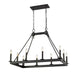 Z-Lite Canada - Ten Light Linear Chandelier - Barclay - Matte Black- Union Lighting Luminaires Decor