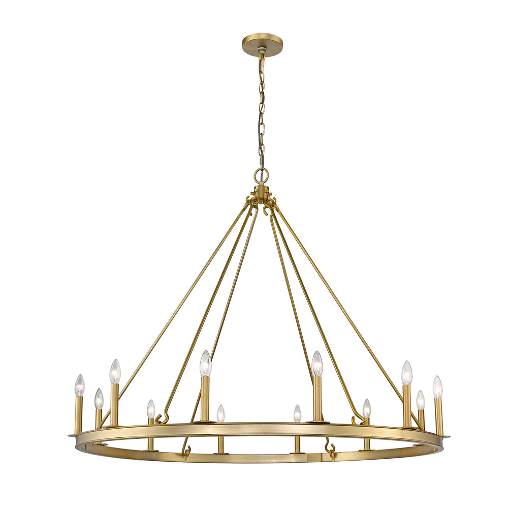 Z-Lite Canada - 12 Light Chandelier - Barclay - Olde Brass- Union Lighting Luminaires Decor