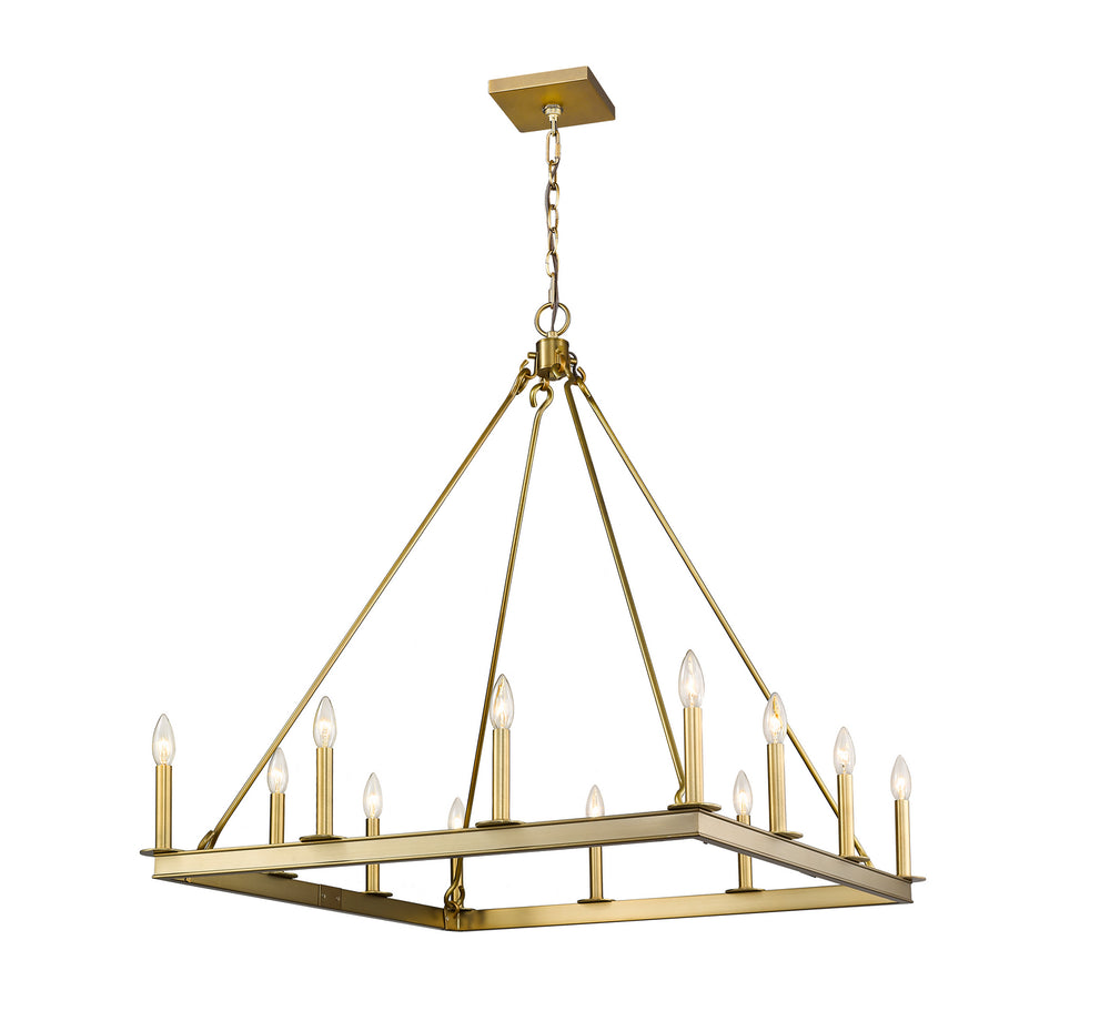 Z-Lite Canada - 12 Light Chandelier - Barclay - Olde Brass- Union Lighting Luminaires Decor