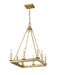 Z-Lite Canada - Eight Light Chandelier - Barclay - Olde Brass- Union Lighting Luminaires Decor