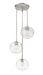 Z-Lite Canada - Three Light Chandelier - Harmony - Brushed Nickel- Union Lighting Luminaires Decor