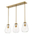 Z-Lite Canada - Three Light Linear Chandelier - Ayra - Olde Brass- Union Lighting Luminaires Decor