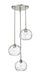 Z-Lite Canada - Three Light Chandelier - Chloe - Brushed Nickel- Union Lighting Luminaires Decor