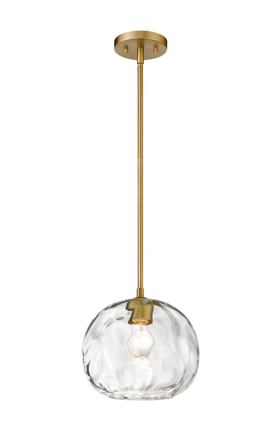 Z-Lite Canada - One Light Pendant - Chloe - Olde Brass- Union Lighting Luminaires Decor