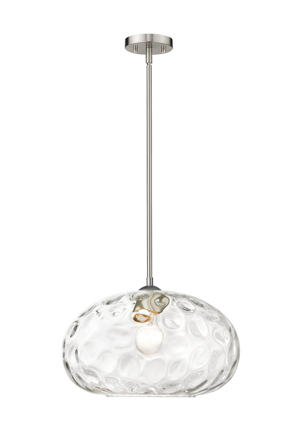 Z-Lite Canada - One Light Pendant - Chloe - Brushed Nickel- Union Lighting Luminaires Decor