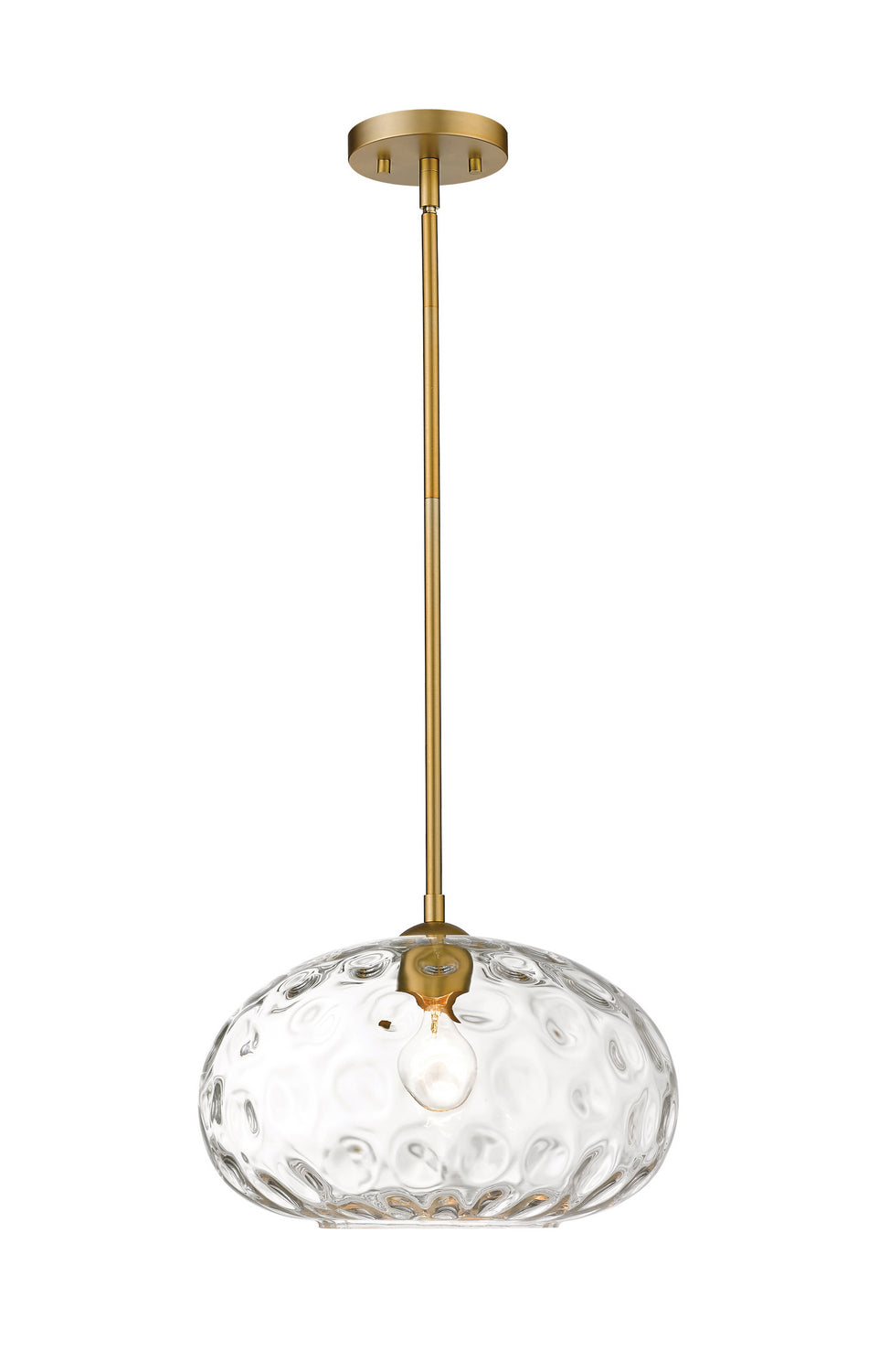 Z-Lite Canada - One Light Pendant - Chloe - Olde Brass- Union Lighting Luminaires Decor