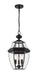 Z-Lite Canada - Three Light Outdoor Chain Mount Ceiling Fixture - Westover - Black- Union Lighting Luminaires Decor