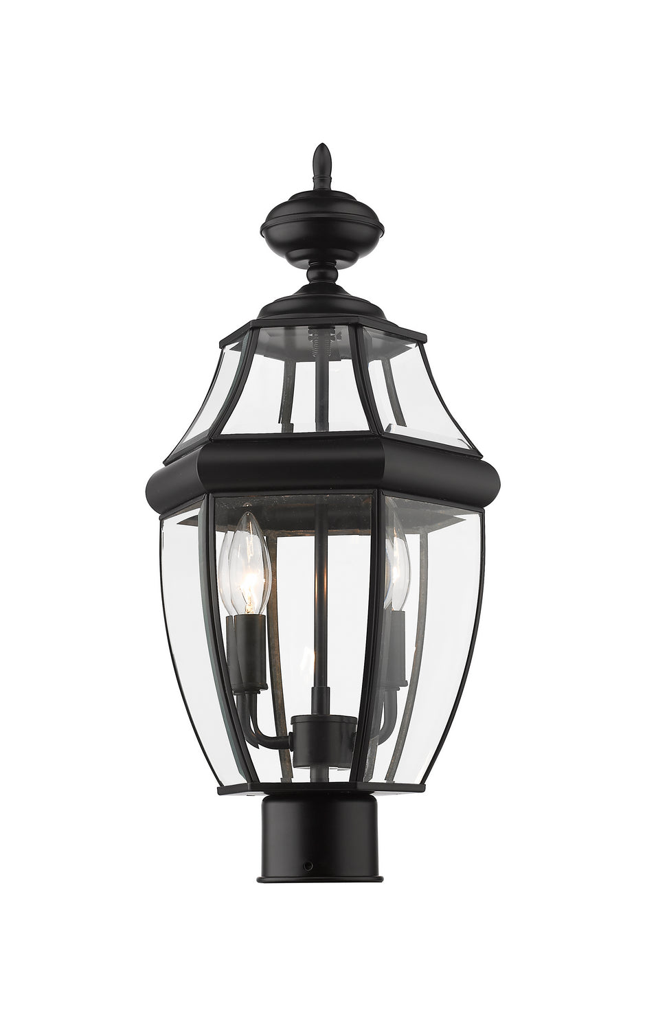 Z-Lite Canada - Two Light Outdoor Post Mount Fixture - Westover - Black- Union Lighting Luminaires Decor