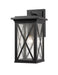 Z-Lite Canada - One Light Outdoor Wall Light - Brookside - Black- Union Lighting Luminaires Decor